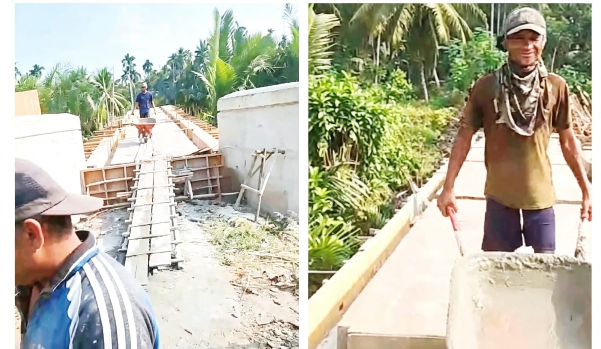 Menyala Desaku! PT CNG Bangun Jembatan Beton Menteng, Masyarakat Setempat Sampaikan Apresiasi