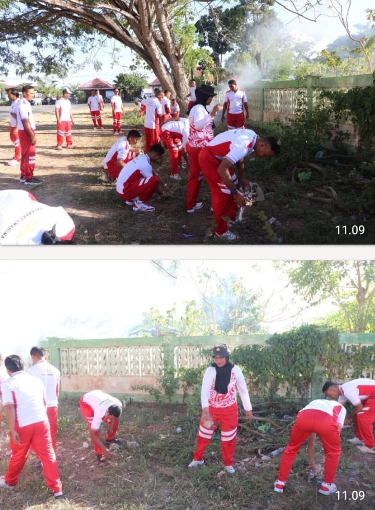 POLRES BURU LAKSANAKAN KERJA BAKTI DUKUNG GERAKAN INDONESIA ASRI DALAM PERINGATI HUT RI KE- 81