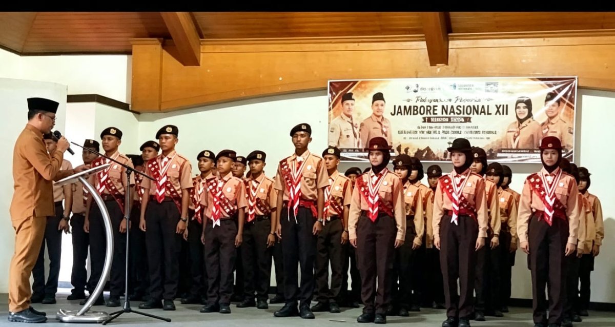 Tanjabtim Go Nasional: Bupati Dillah Hich Lepas Kontingen Pramuka Menuju Jamnas XII 2026