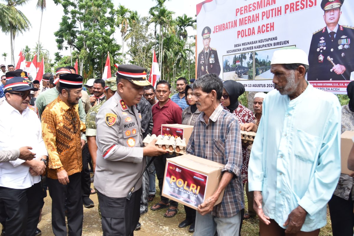 Kapolda Aceh Hadiri Secara Virtual Peresmian Jembatan Merah Putih Presisi