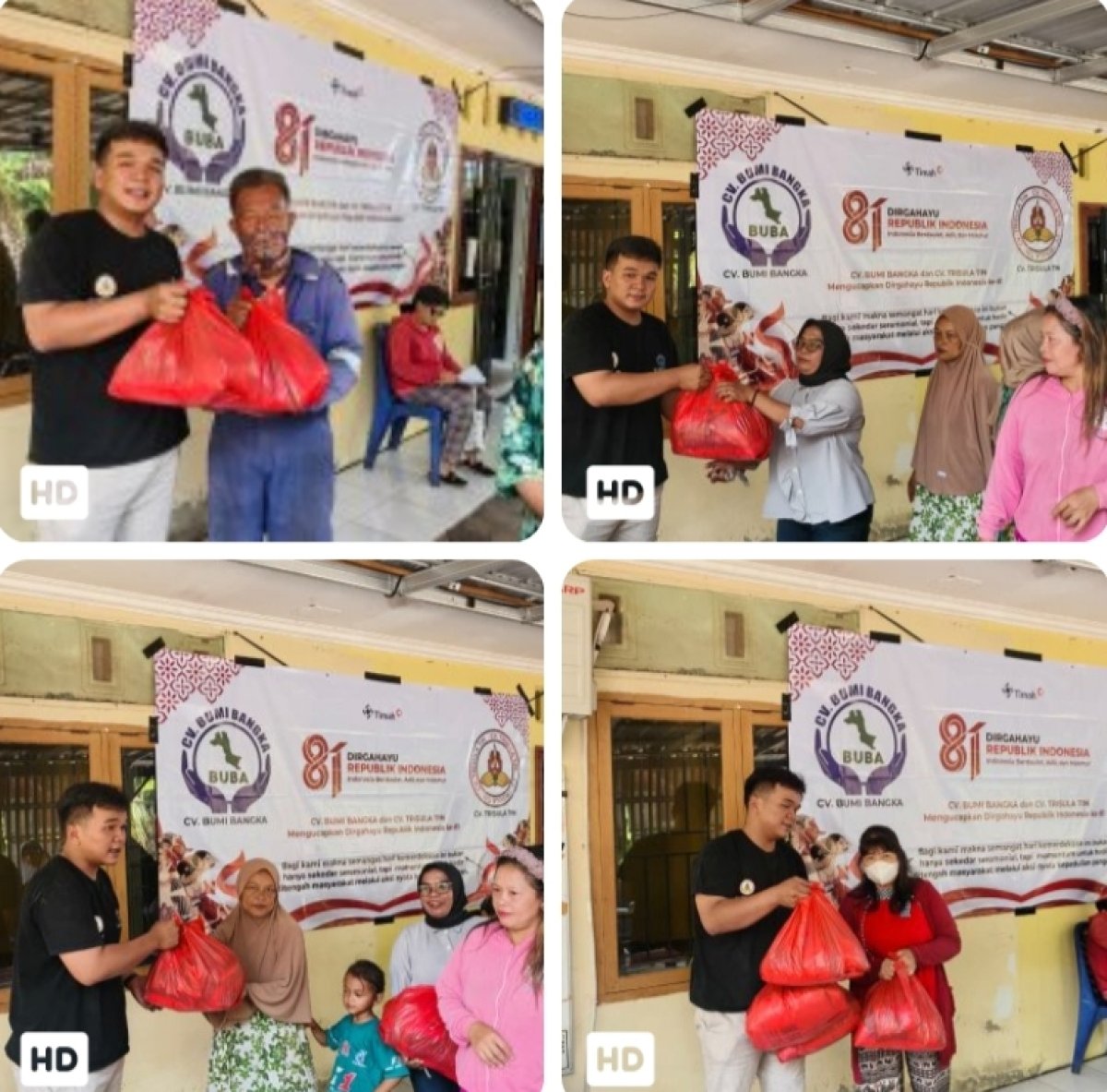 Bukan Sekadar Seremonial, CV Buba Wujudkan Semangat Kemerdekaan Lewat 1.500 Paket Sembako