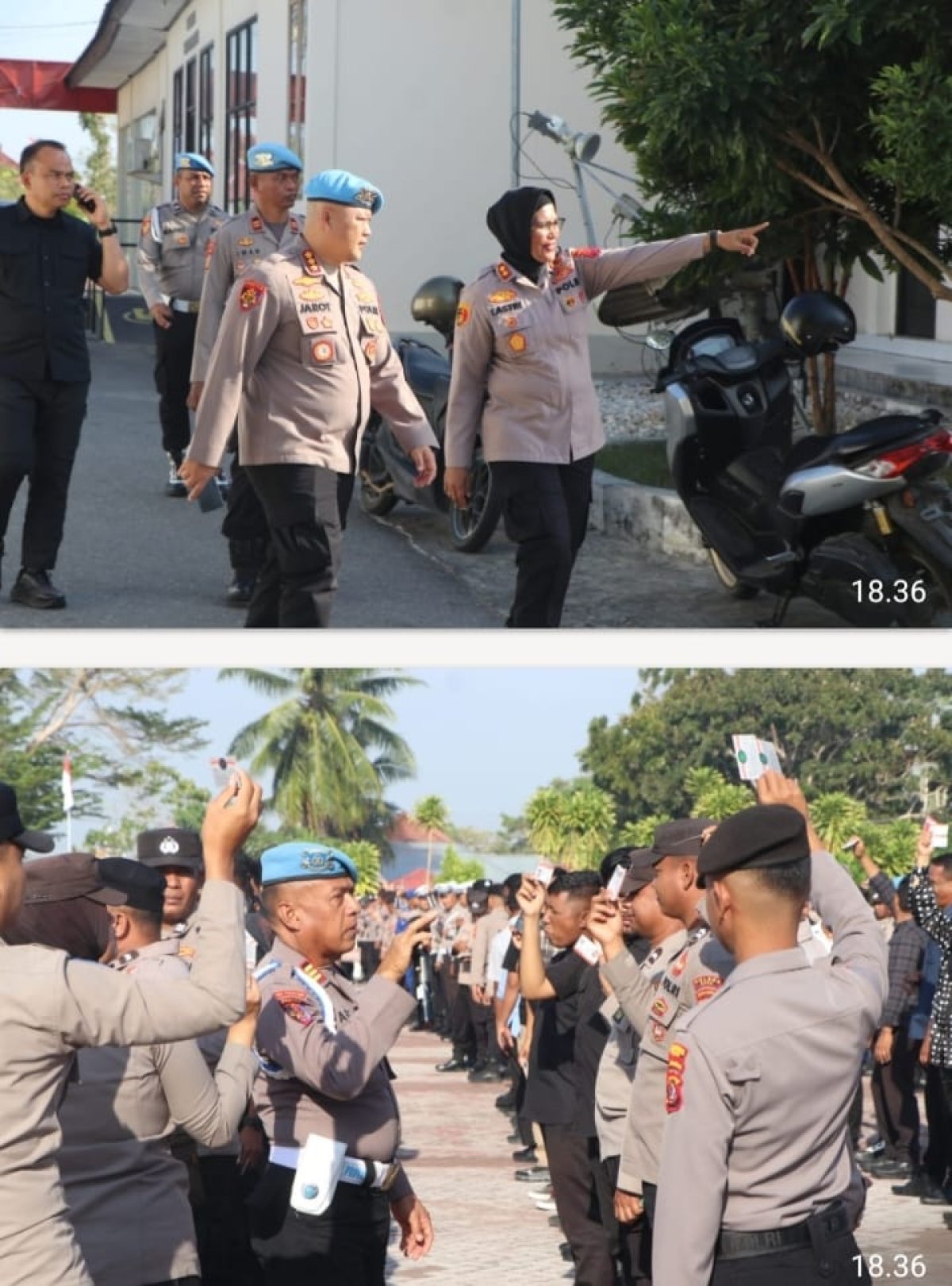POLRES BURU PERKUAT DISIPLIN PERSONIL MELALUI GAKTIBPLIN BID PROPAM POLDA MALUKU