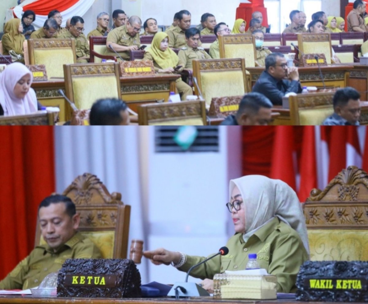 Suasana Paripurna DPRD Tanjabtim Berlangsung Setengah Memanas, Ketua Fraksi PAN Protes Keras OPD Bolos 