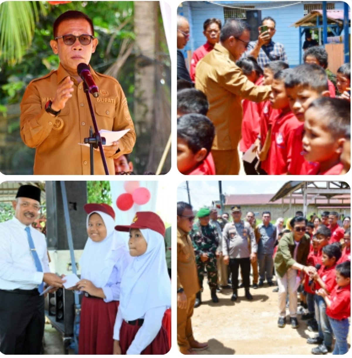 Bupati, Wabup dan Sekdakab Tapteng, Rayakan HUT ke-81 Tapteng Bersama Anak Panti Asuhan Sion dan Warga Terdampak Bencana