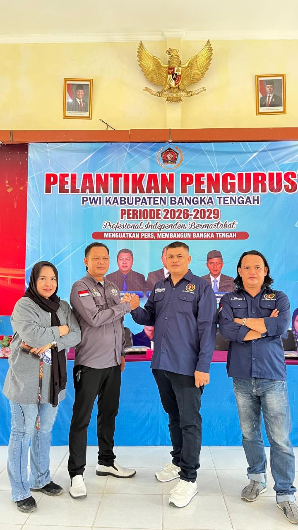 PWI Bangka Tengah Punya Nahkoda Baru, PJS: Selamat Bang Andrian, Mari Bersinergi