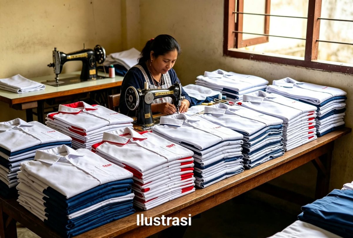 Dibalik Ribuan Stel Seragam Sekolah Tanjabtim: Ada Hati Tergores "Jarum Lokal Tumpul Ditanah Sendiri" 