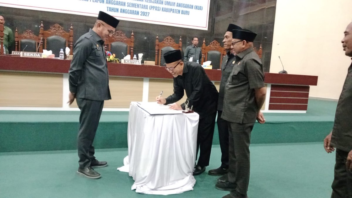 BANGGAR DPRD BURU DAN TAPD BAHAS RANCANGAN KUA-PPS 2027 BELANJA DAERAH RP 709, 5 MILIAR DISETUJUI