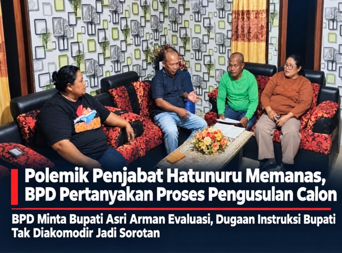 Polemik Penjabat Hatunuru Memanas, BPD Pertanyakan Proses Pengusulan Calon