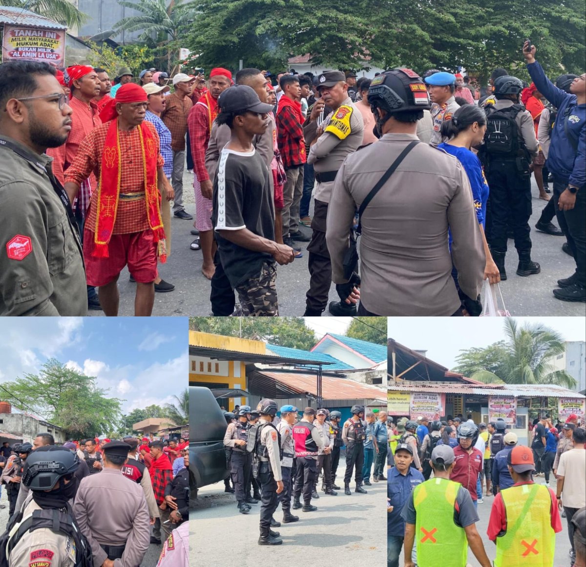 Polres Maluku Tengah Kawal Eksekusi Pengosongan Objek Sengketa Tanah di Kota Masohi