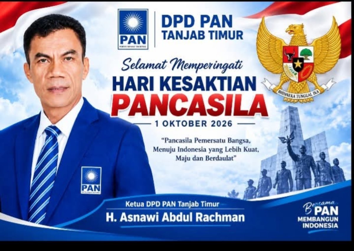 Ketua DPD PAN Tanjabtim H Asnawi: Pancasila Adalah Rumah Besar Perjuangan, "Partai Matahari Hadir Terdepan Ditengah Rakyat"