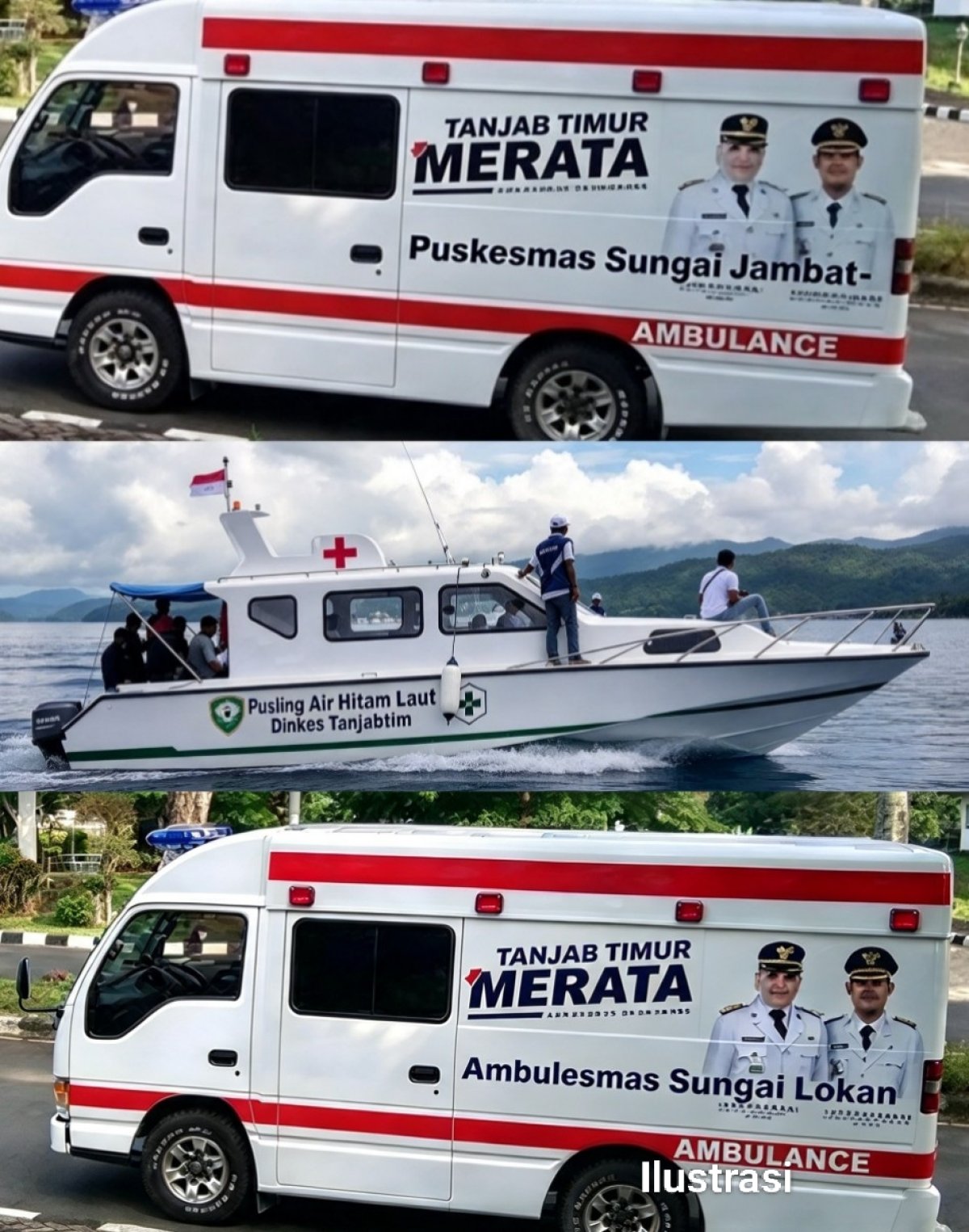 4 Tahun Disuarakan Akhirnya Berbuah Manis, Ambulans & Speed Boat Pusling Pesisir Ujung Jabung-Sadu Terwujud 2027, Ambo Acok Apresiasi Bupati Dillah Hich