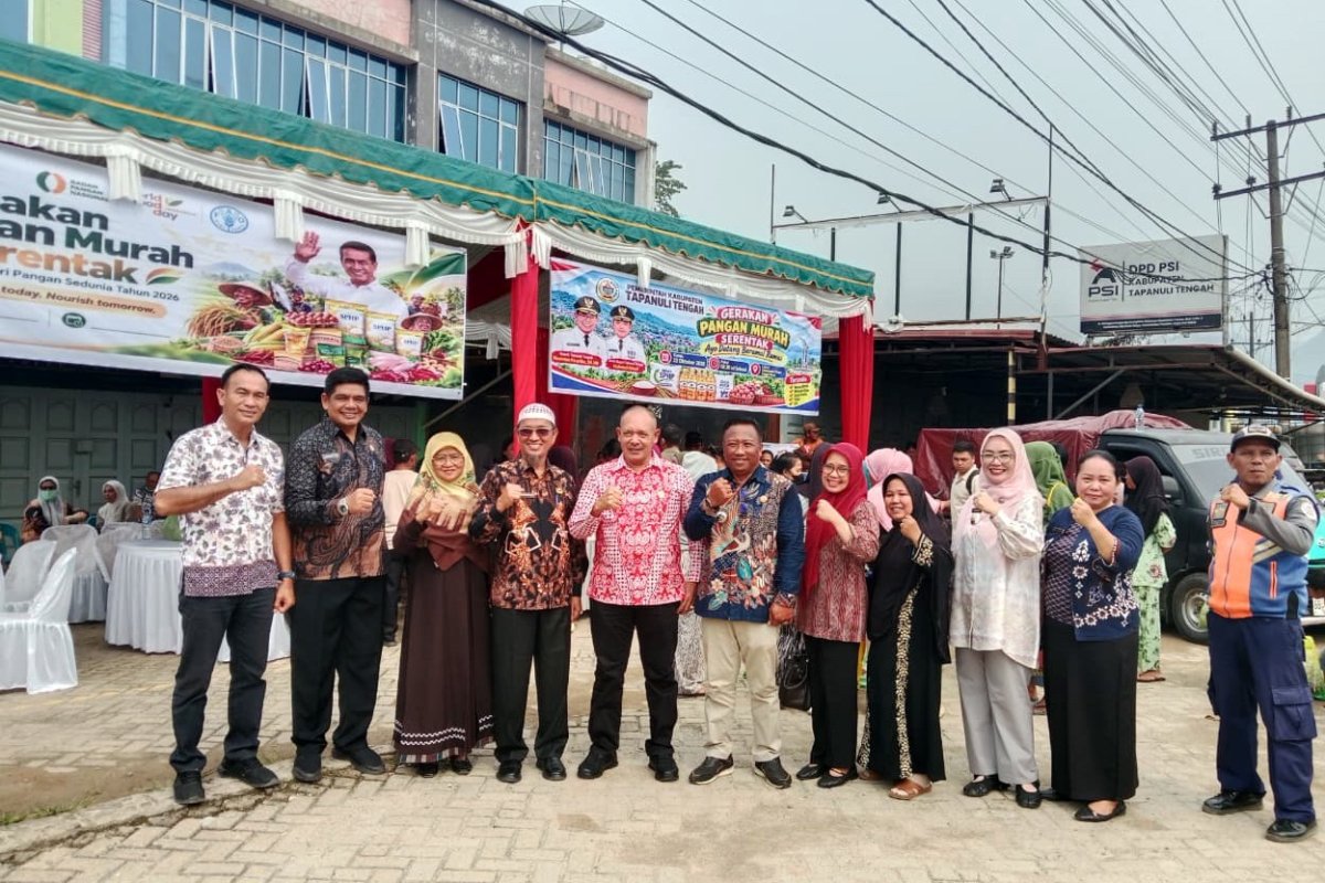 Jaga Stabilitas Harga dan Kendalikan Inflasi, Wabup Tapteng Resmi Membuka GPM di Pandan