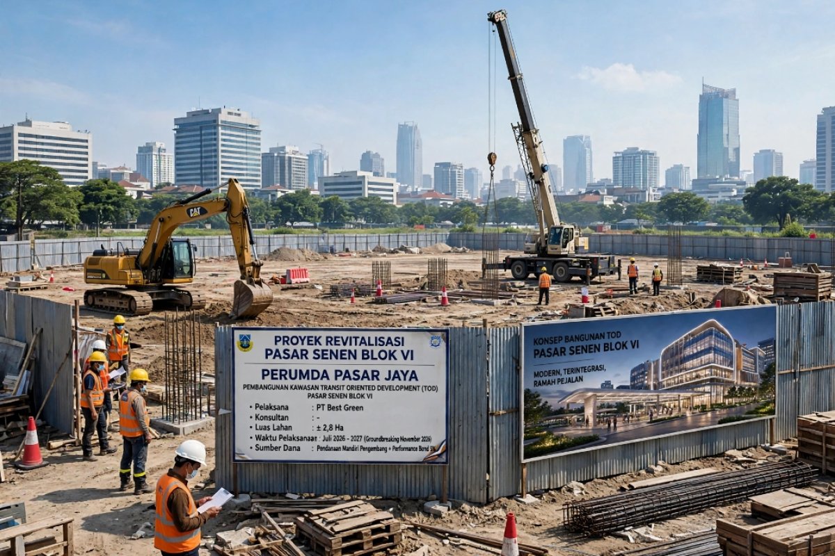 MEGA PROYEK PASAR SENEN BLOK VI BANGKIT: Perumda Pasar Jaya Gaet PT Best Green, Ini 4 Jaminan Hukum Anti Mangkrak Jilid II