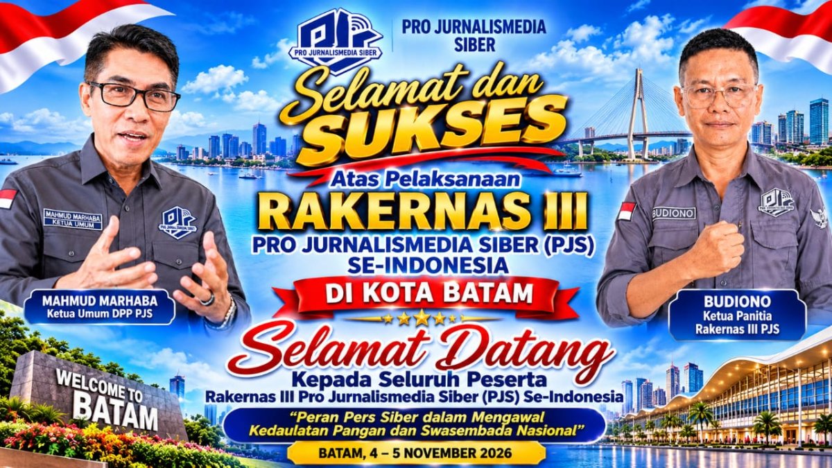 Peserta Rakernas III PJS Mulai Berdatangan di Batam, Mahmud Marhaba: Ini Momentum Konsolidasi Nasional