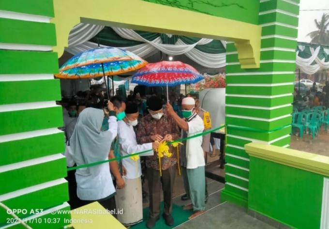 Masjid Terapung Ilmal Yaqin Sampur Diresmikan Bupati Bangka Tengah