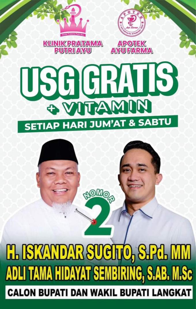 Debat Kandidat Perdana Paslon Pilkada Langkat, Iskandar Sugito-Adli Tama Unggul Telak
