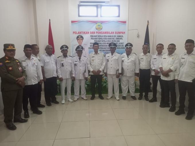 PJ BUPATI LANTIK 5 PJ KEPALA DESA DI KABUPATEN BURU
