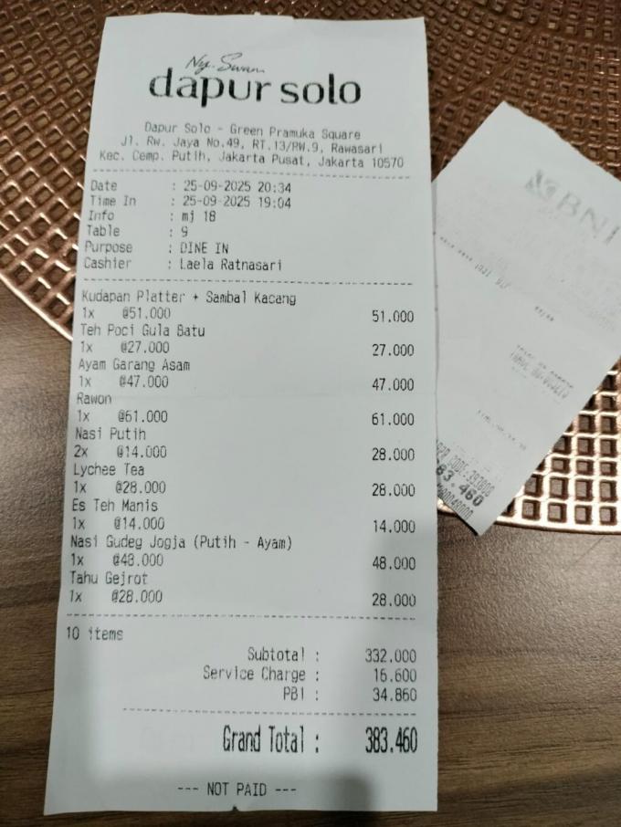 "SADIS" Pelanggan Resto Dapur Solo Grand Pramuka Dipermalukan, Dituduh Belum Bayar