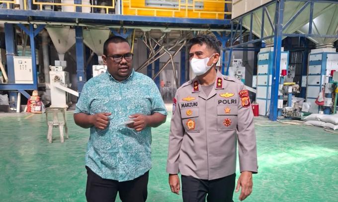 Kapolda Aceh Cek Kualitas Beras di Kilang Padi Blang Bintang, Pastikan  Bebas Oplosan