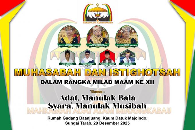 MILAD MAAM KE XII LAKSANAKAN ADAT TOLAK BALA.