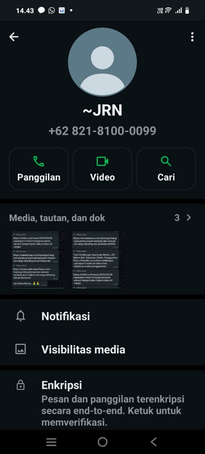 Wartawan Ditekan, Paket Hilang di JNT Cargo Pangkalpinang Menjadi Sorotan