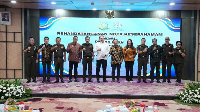 Kejaksaan RI dan Dewan Pers Teken MoU, Wujudkan Hukum Berkeadilan dan Pers Merdeka