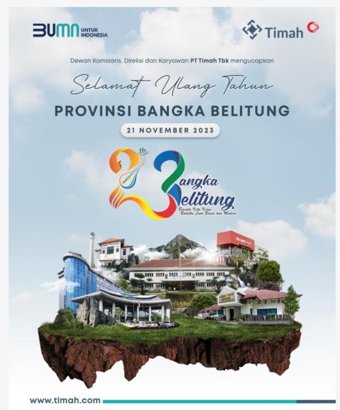 PT Timah Tbk Terus Melangkah Bersama Membangun Provinsi Kepulauan Bangka Belitung