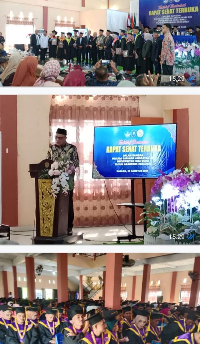 WISUDA SARJANA ANGKATAN XIX UNIVERSITAS IQRA BURU TAHUN AKADEMIK 2024-2025