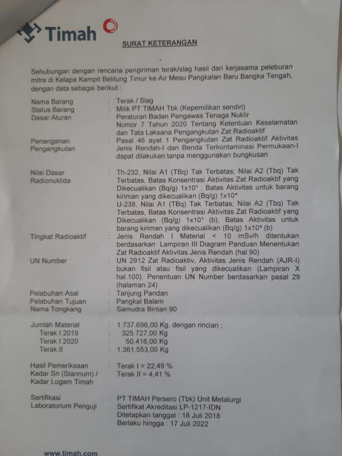 Modus Efisiensi Biaya Produksi Lebur Tin Slag Di Smelter Mitra Terindikasi Untungkan Oknum Pejabat PT Timah